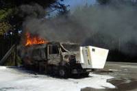 В Черкасской области на полном ходу загорелся бензовоз